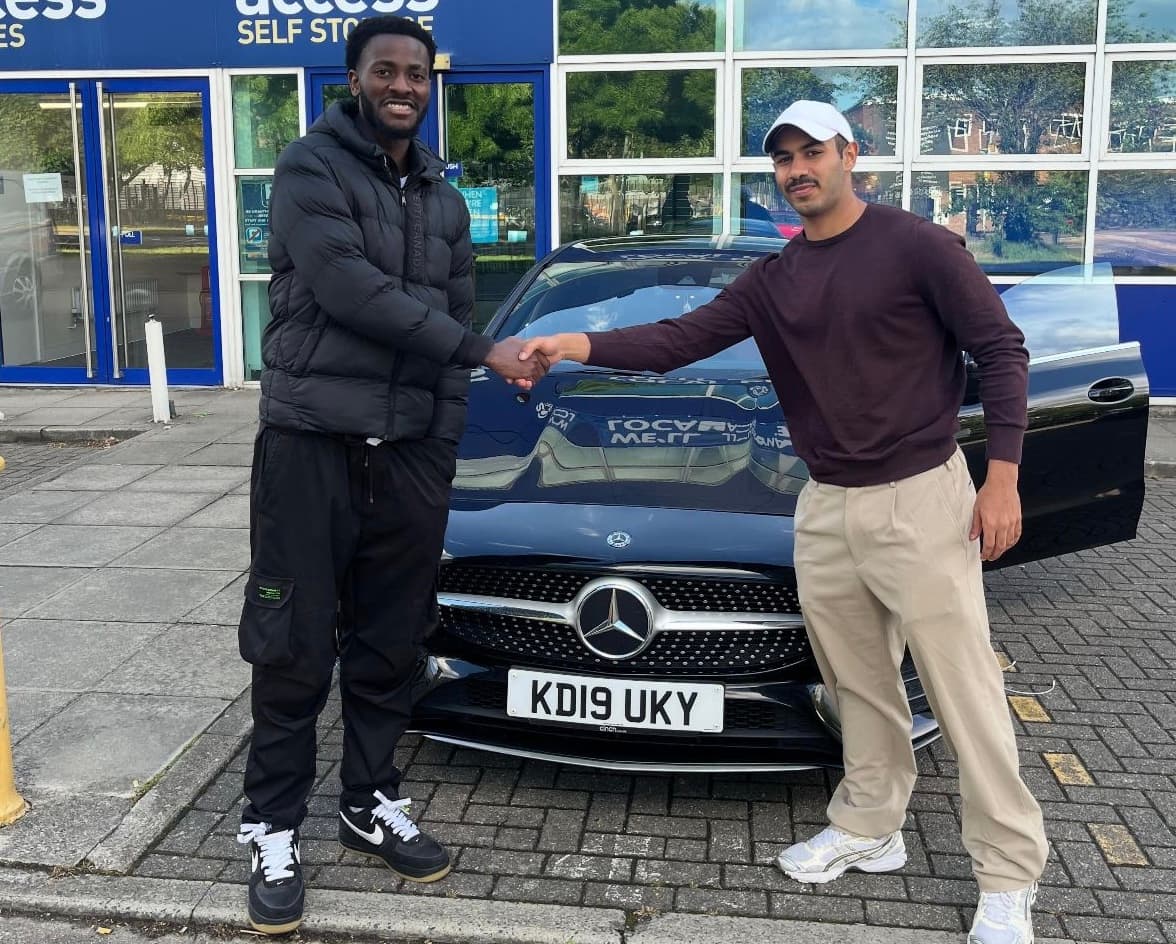 Handing over the keys to a happy customer